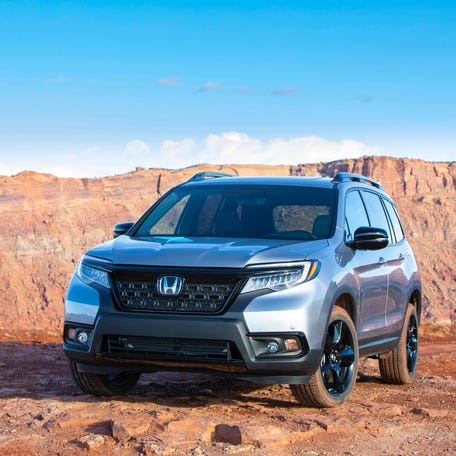 The Honda Passport was named as TrueCar subsidiary ALG's 2020 Residual Value Award winner in the midsize utility second row seating category. This picture shows the 2019 version.