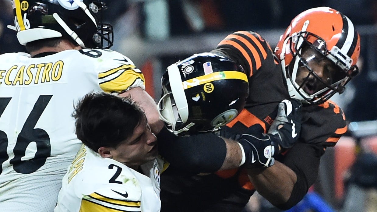 Browns Steelers Nfl Players React To Fight Sparked By Myles Garrett