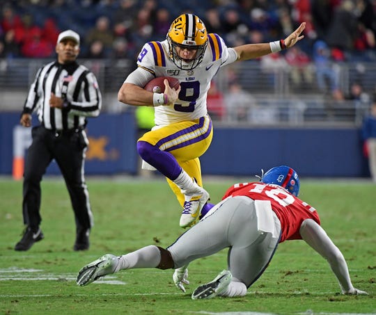 Lsu Football At Ole Miss Joe Burrow Breaks Records Again In 58 37 Win