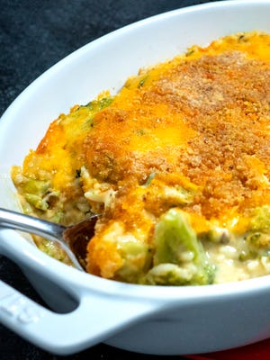 Make Ahead Broccoli Rice Casserole is a perfect side dish for your holiday gathering.