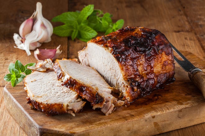 Put a sweet twist on Thanksgiving with these simple pear-indulged pork ...