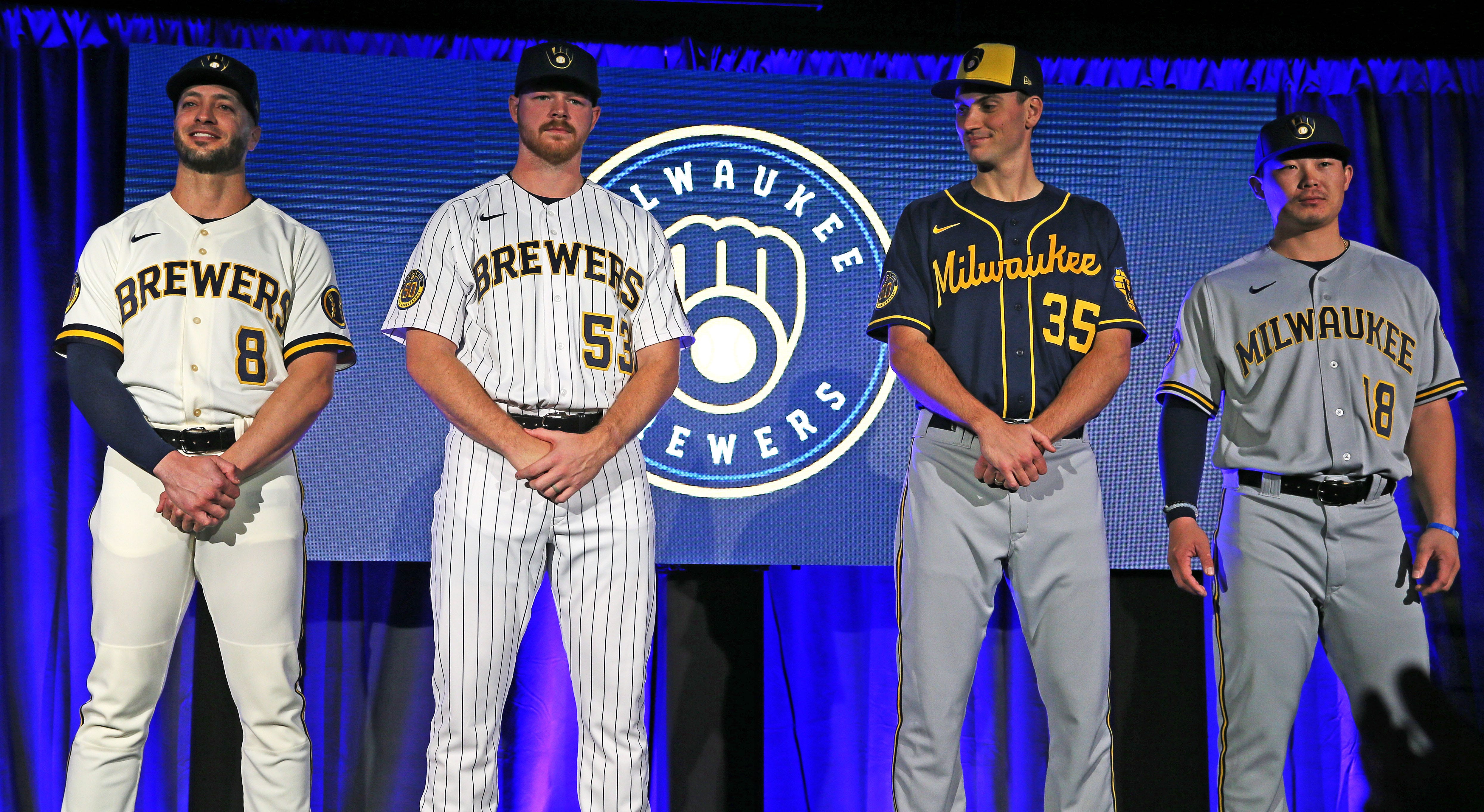 Brewers hit a home run with uniform and logo unveiling Monday night.