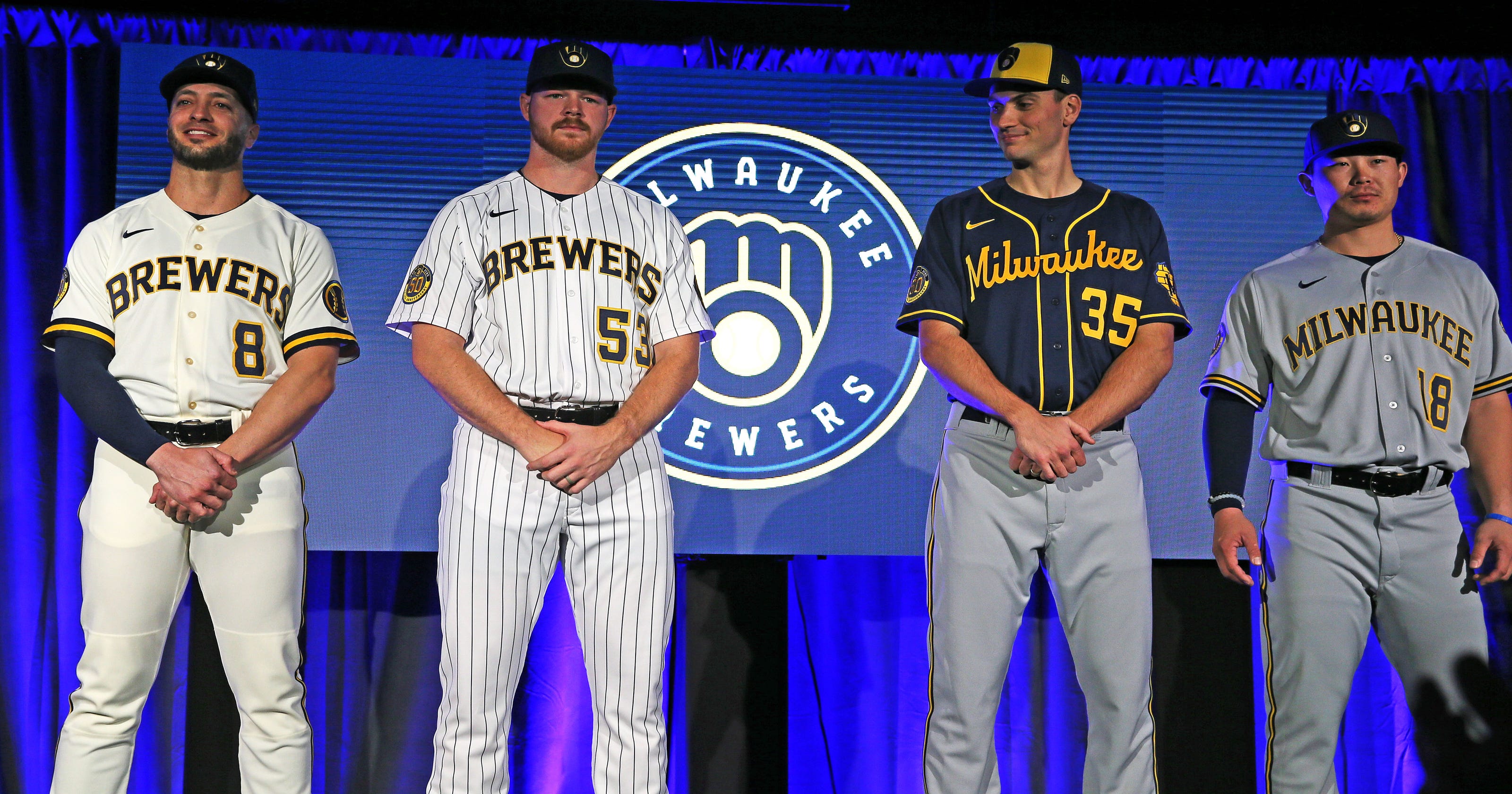 Brewers hit a home run with uniform and logo unveiling Monday night.