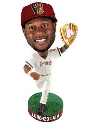 Lorenzo Cain is among the Milwaukee Brewers who'll get Wisconsin Timber Rattlers bobbleheads in 2020.
