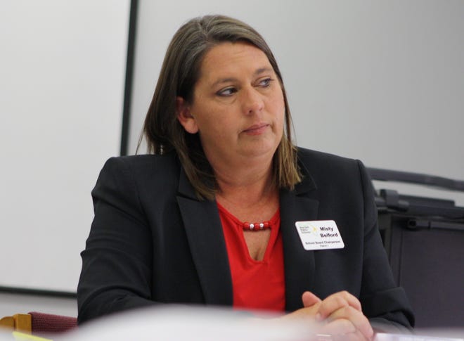 School Board member Misty Belford in a 2017 file photo.