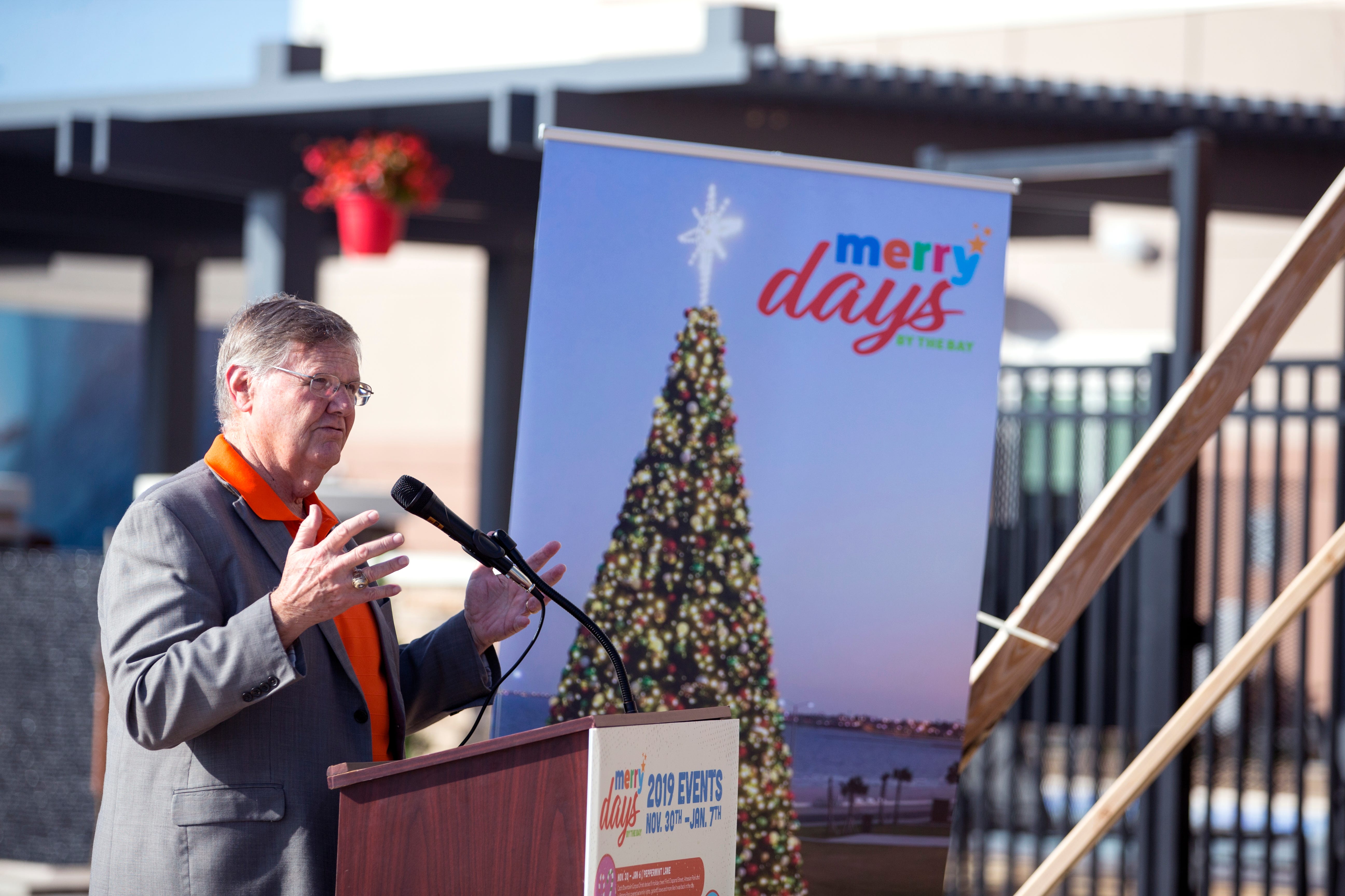 Construction on Corpus Christi's 2019 Holiday Tree began Wednesday.
