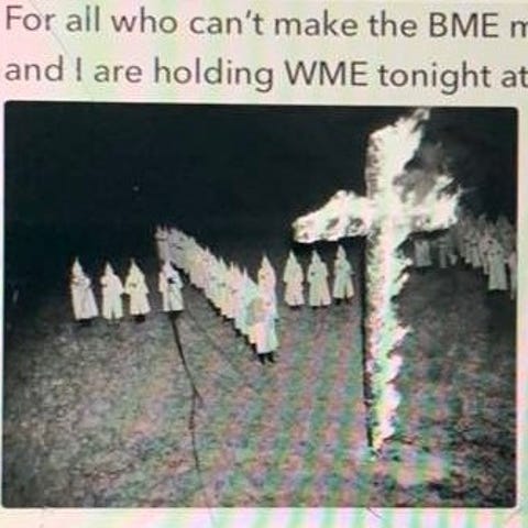 A message sent between football players includes a