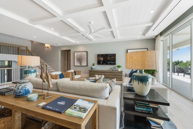 Seagate Development Group’s award-winning Captiva model at Hill Tide Estates features an interior created by Theory Design’s Vice President of Design Ruta Menaghlazi.