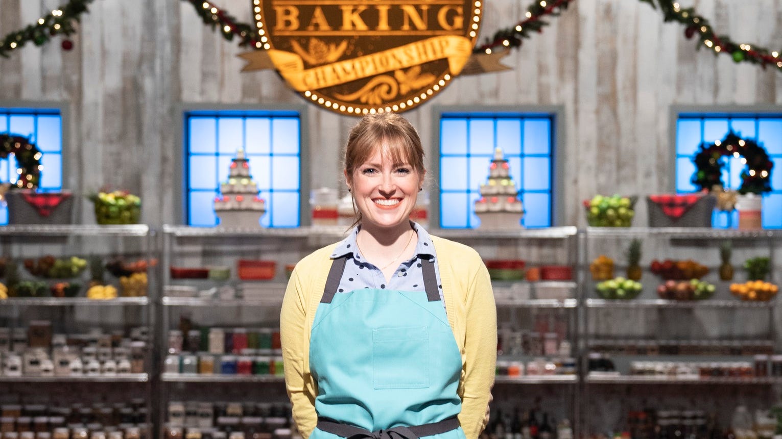 Sarah Wallace Sarah Wallace in finale of Holiday Baking Championship on Food Network