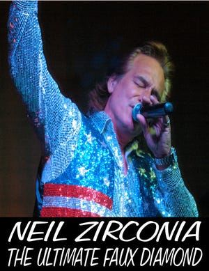 "Hello Again, Hello," a Tribute to Neil Diamond with Neil Zirconia, is set for Dec. 14-15, 2019, at The Barn Theatre in Stuart.