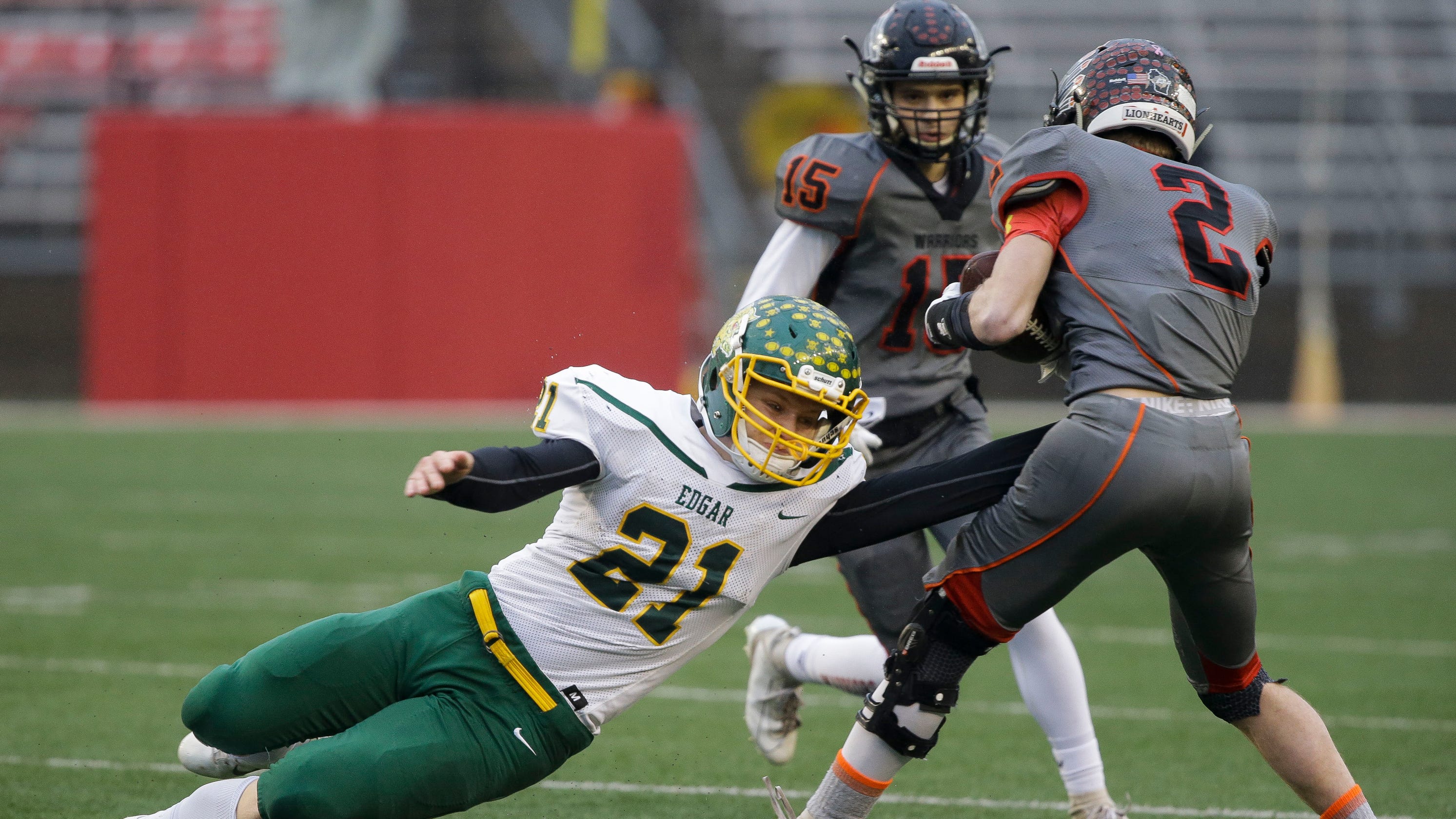WIAA state football St. Mary's Springs wins, Edgar falls in title games