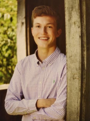 Eli Cramer, shown in the 2019 all-area cross country photo, was struck by a vehicle and died while training for a Milligan University track and field meet Thursday evening.