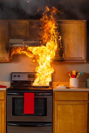 Don't let this happen to your kitchen on Thanksgiving. Heed our safety tips.