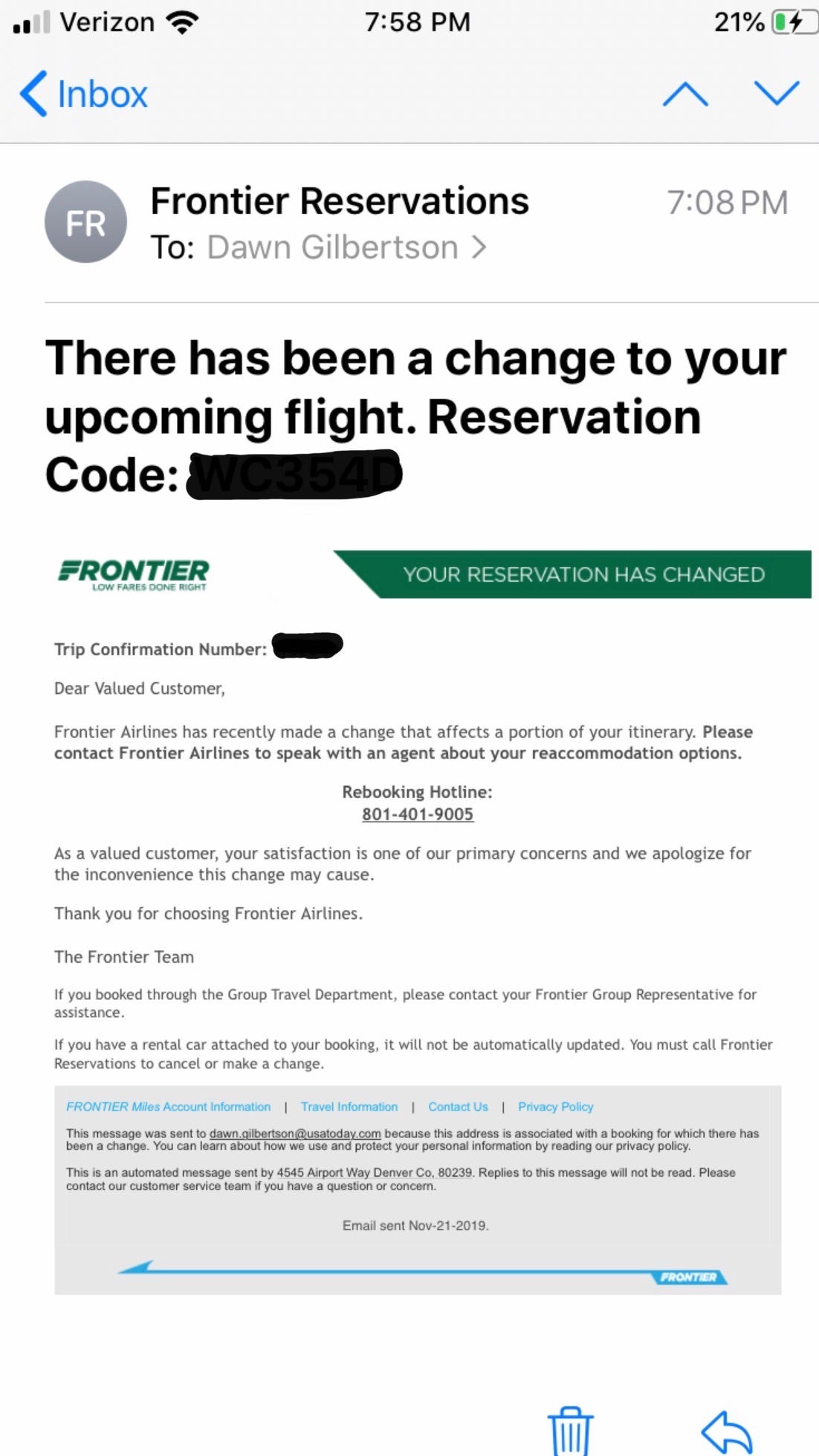 Frontier Phone Number Lookup
