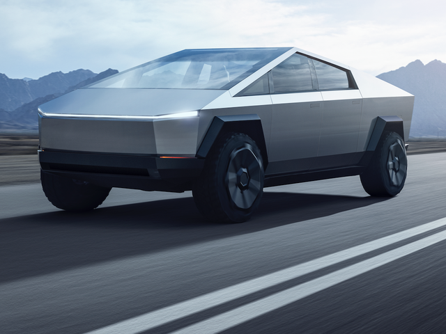 Tesla Cybertruck Elon Musk Pickup Design Stuns Aims At