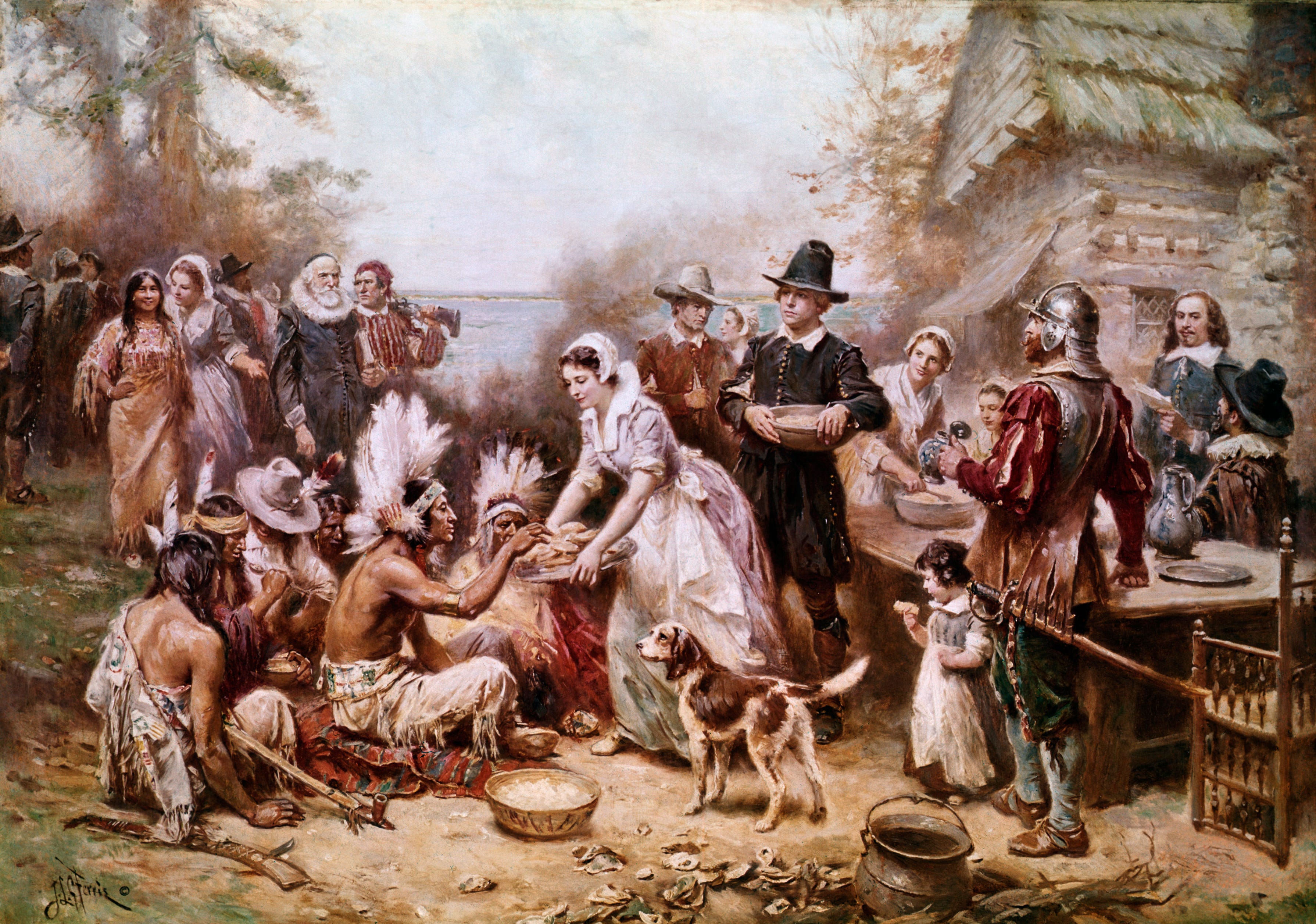 First Thanksgiving Native Americans Outnumbered Pilgrims In Plymouth