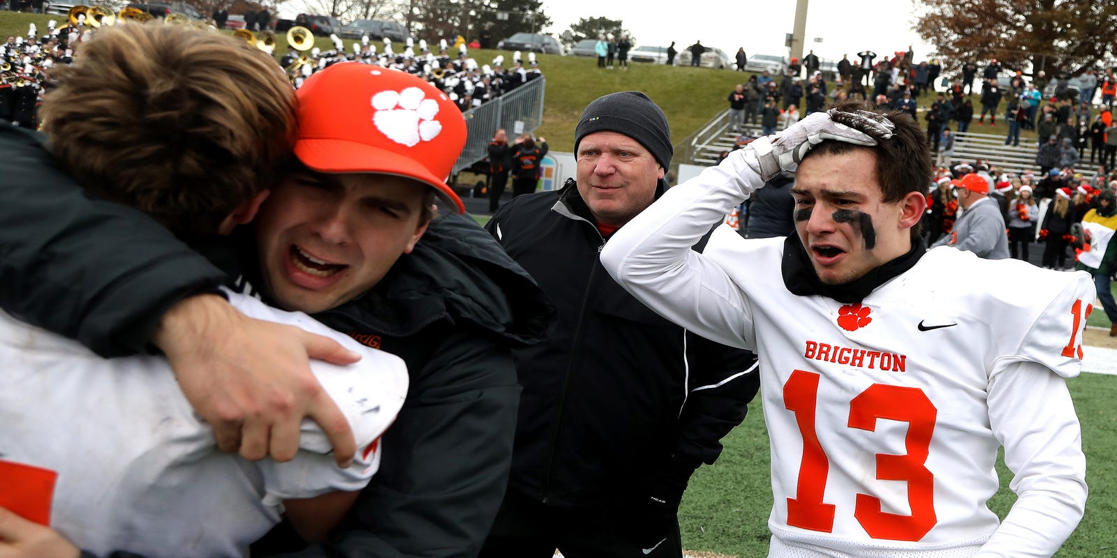 Michigan High School Football Playoffs Brighton Upsets Belleville