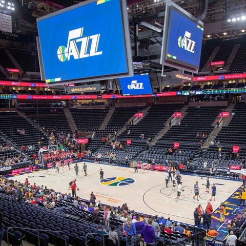 A general view of Vivint Smart Home Arena.