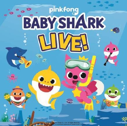 Baby Shark Live is coming to the Denny Sanford Premier Center.