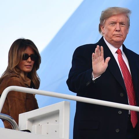 President Donald Trump and First Lady Melania Trum