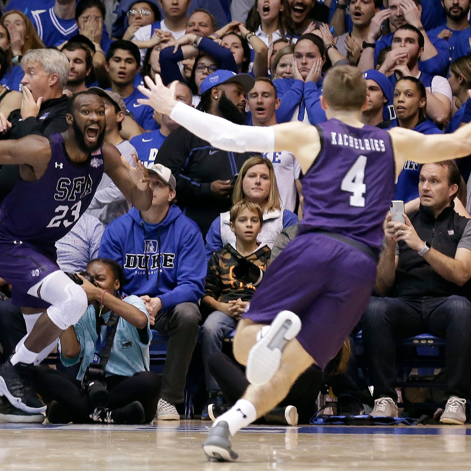 Tuesday S College Basketball Stephen F Austin Stuns No 1 Duke