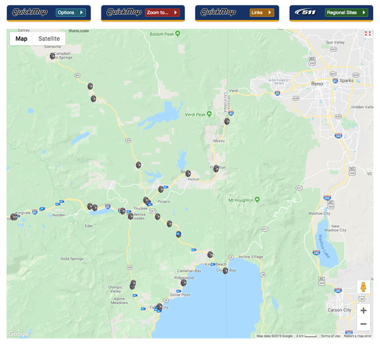 Caltrans Road Conditions Map Caltrans Road Conditions Map
