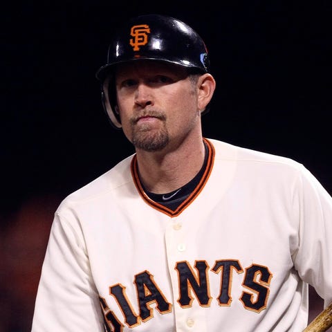 Aubrey Huff with the Giants in 2012.