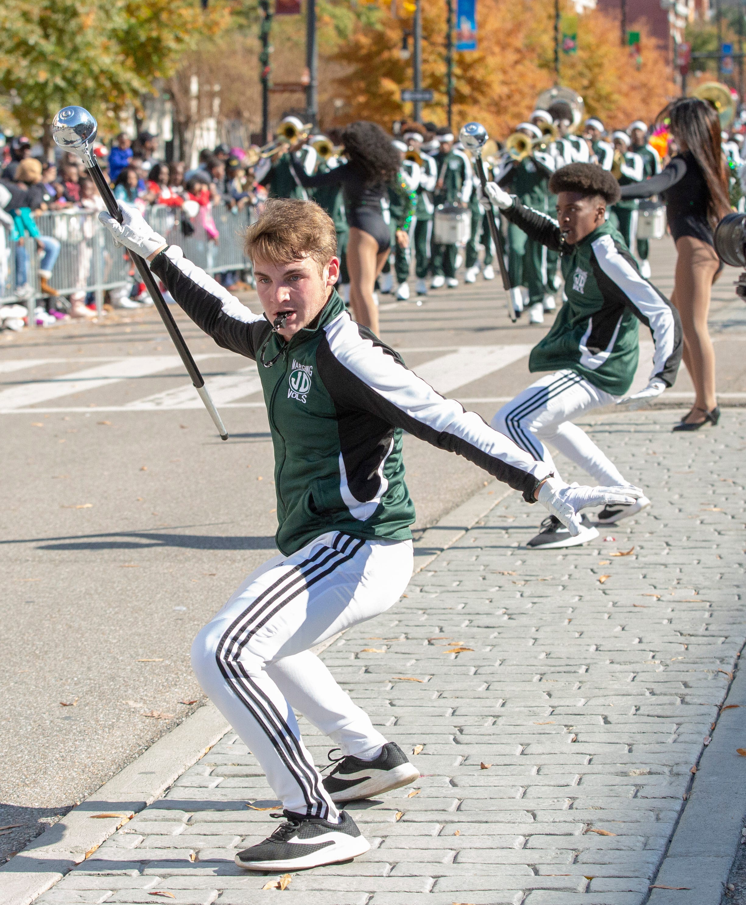 Vanilla Funk Jefferson Davis drum major Justin Heideman faces the noise