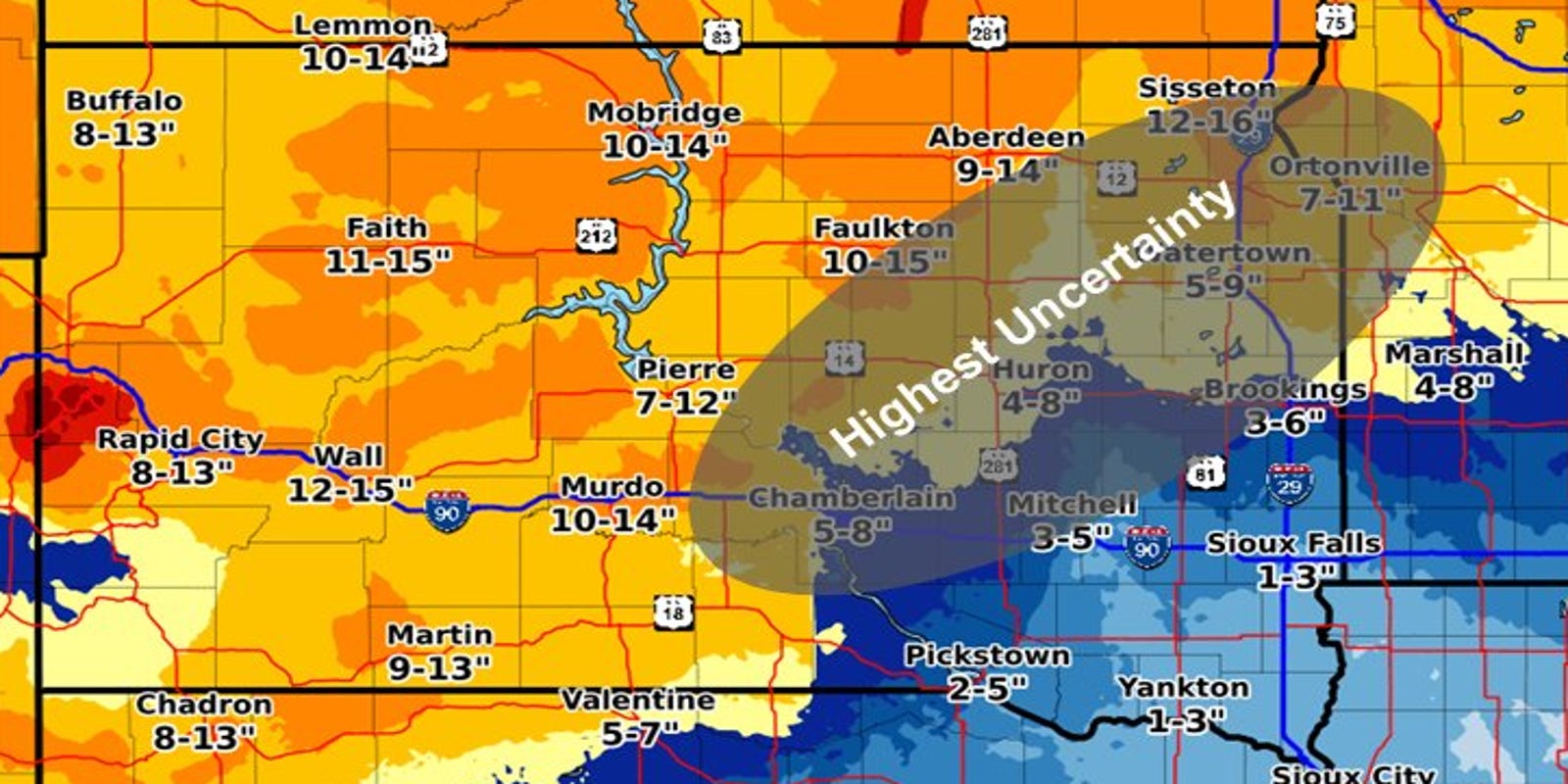 Sioux Falls weather 'Messy forecast' to lead to snow, ice, sleet, rain