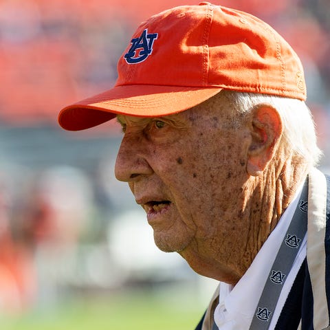 Former Auburn coach Pat Dye before the Iron Bowl a