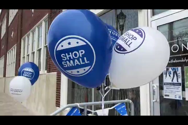 Merchants in York City's Royal Square district celebrate Small Business Saturday with freebies and fun to thank customers.