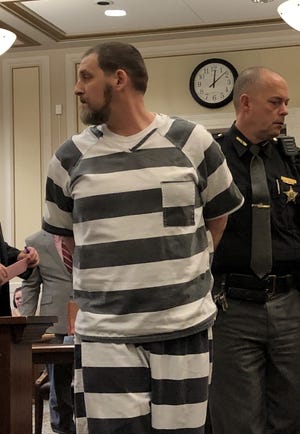 Scott Svoboda is led out of a courtroom Monday, Dec. 2, 2019, after Hamilton County Common Pleas Judge Lisa Allen sentenced him to life in prison without parole for raping a girl over a decade.