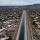 The Central Arizona Project Canal runs through  Scottsdale, Ariz., carrying Colorado River water.