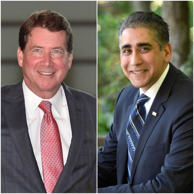 Bill Hagerty, left, and Manny Sethi