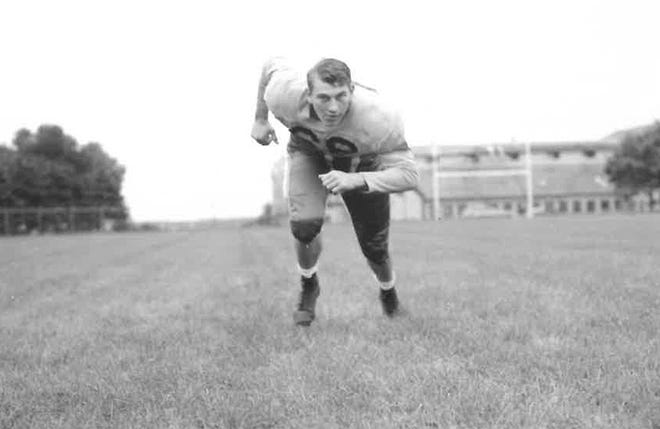 Doug Eggers had an outstanding football career at South Dakota State before playing linebacker for the Baltimore Colts from 1954-58.