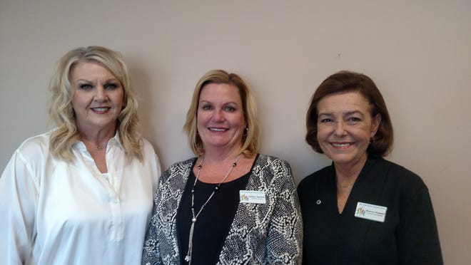 Left-to-right: Mt. Juliet Senior Activity Center Board Chair Debbie Moss, new Executive Director Valissa Saindon and Finance Director and former interim director Sharon Howard.
