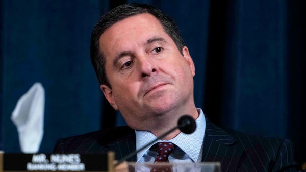 Rep. Devin Nunes, R-Calif., listens during a House