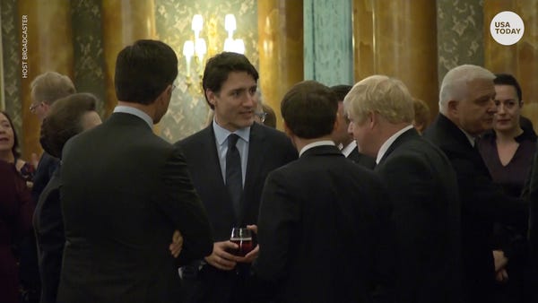 Justin Trudeau, NATO leaders appear to discuss Tru