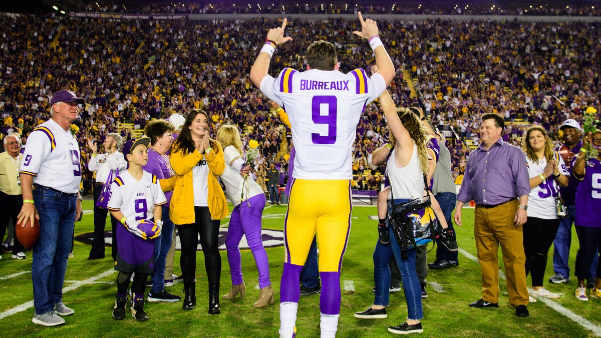 LSU's Joe Burrow has a potential gold mine with his Burreaux jersey