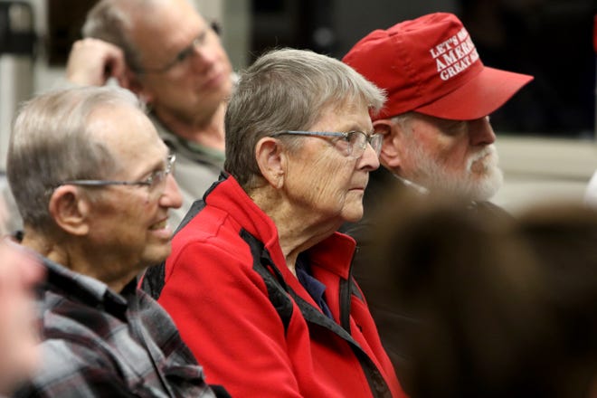 The Wichita Falls Tea Party held a candidate forum with six republican candidates for the U.S. House District 13 Thursday, Dec. 5, 2019, at the Red River Harley-Davidson.