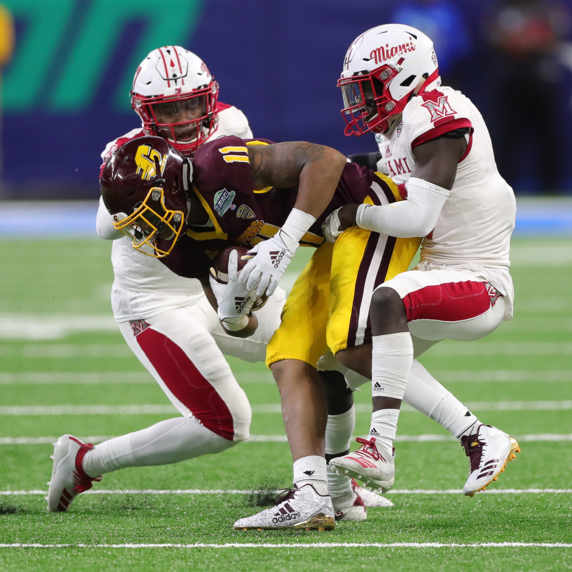 Central Michigan Football Stopped By Miami Ohio In Mac Title Game.