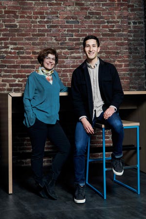 Bobby Brooke Herrera, chief science officer and co-founder of E25Bio, Inc. (right) with co-founder Irene Bosch. Herrera was recently named to the 2020 'Forbes 30 under 30' list for healthcare entrepreneurs.