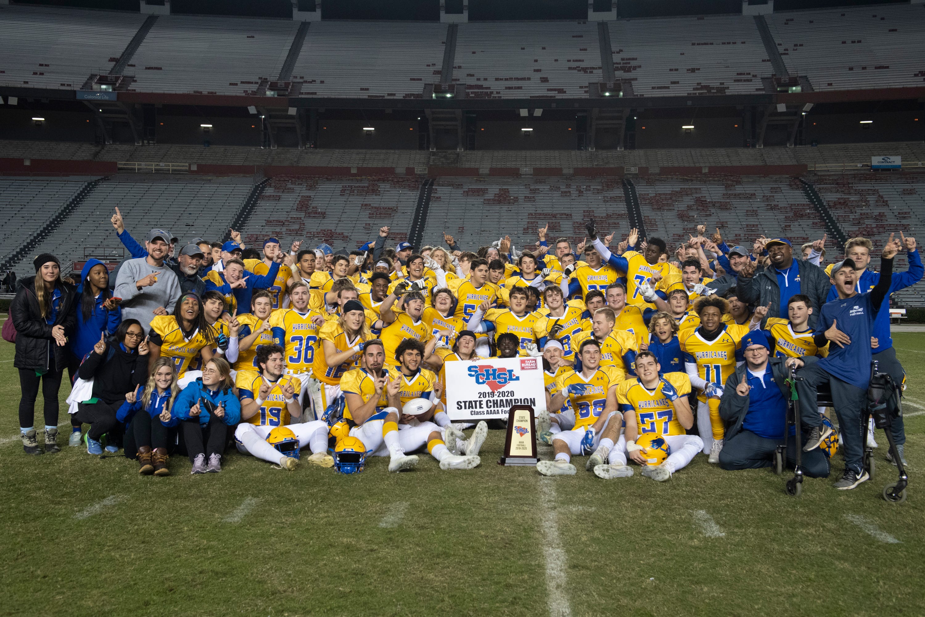 Wren High School football wins first class AAAA SC state championship.