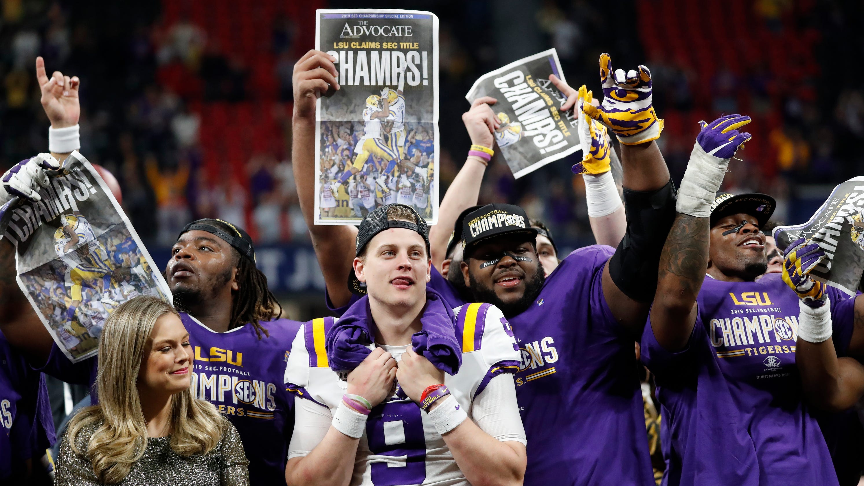 LSU football wins first SEC championship since 2011 by beating