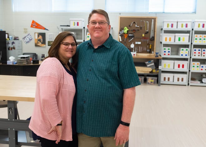 Brian and Donielle Watkins of Lafayette are working to create a community in which individuals with disabilities can live, work and play. Together they created the nonprofit D.R.E.A.M.S. Foundation more than 10 years ago to provide activities like baseball, theater, yoga and swimming. Monday, Dec. 9, 2019.