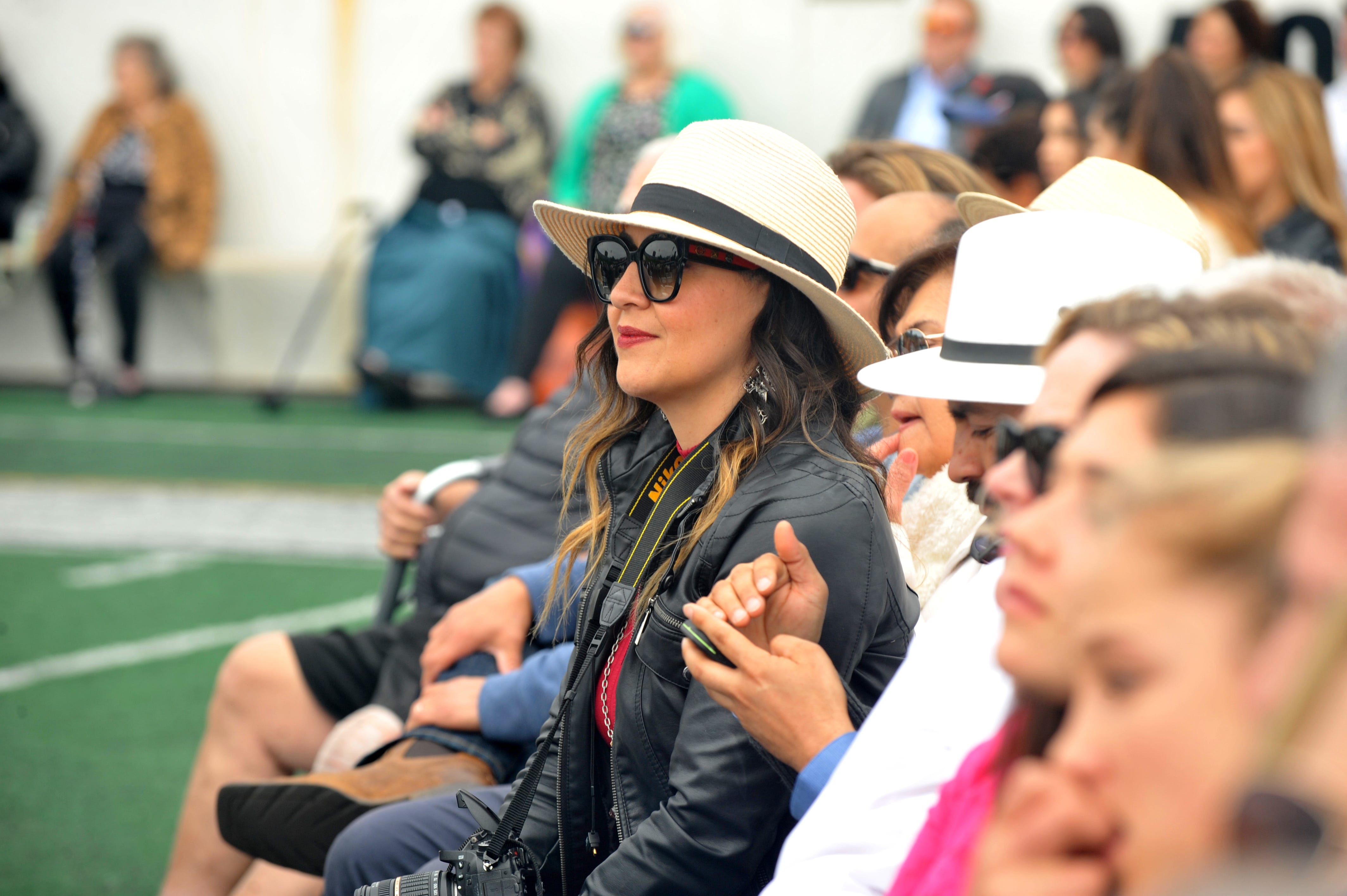 Maribel Vargas proudly watches on has her daughter Karizma graduates from Salinas High School May 23, 2019.