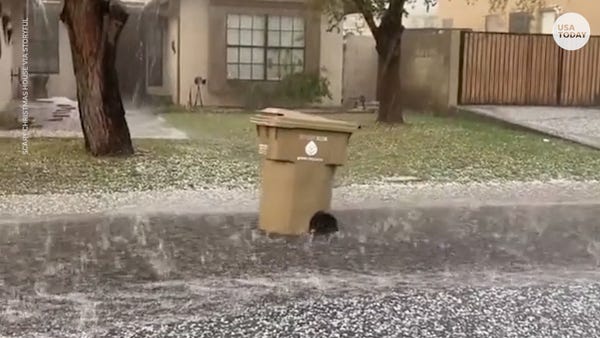 Rare hail blankets Phoenix, parts of Arizona durin