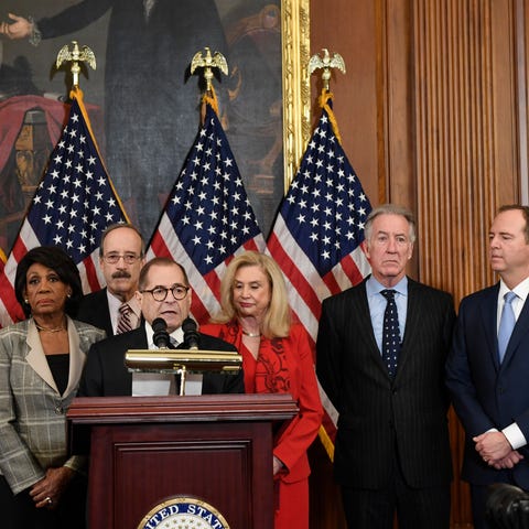 From left House Speaker Nancy Pelosi, D-Calif.; Ch