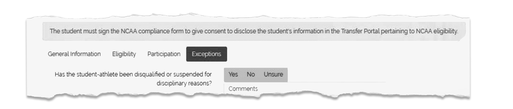 NCAA Transfer Portal User Guide from October 2018.