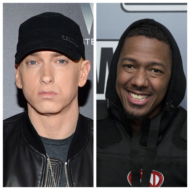 Eminem and Nick Cannon are beefing.